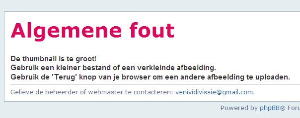 error when uploading thumbnail.